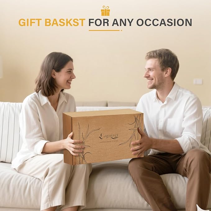 Hand-woven Water Hyacinth Baskets, Pantry Organizers and Storage with Handles, Decorative Wicker Baskets for Organizing Shelves, Laundry (10x8.5x7in 2-Pack, Natural Hyacinth)