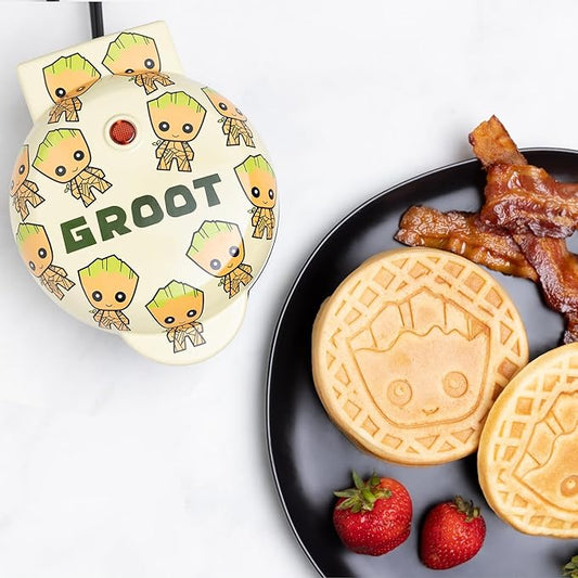 Uncanny Brands Groot Mini Waffle Maker - Cook With Your Favorite GOTG Character