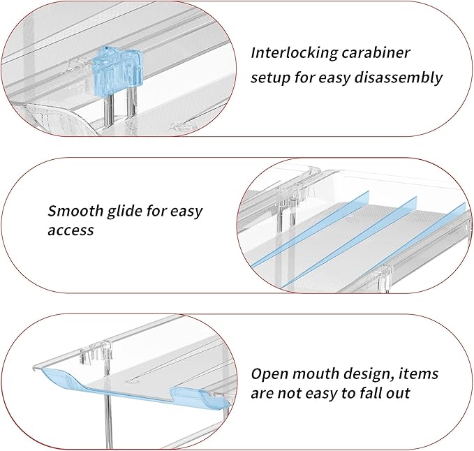 Can Organizer for Pantry, 3 Sets 3 Tiers Can Storage Organizer Pantry,Soda Can Organizer for Fridge 36 Cans Rack Automatic Rolling Stackable Canned Food Organizer,Clear