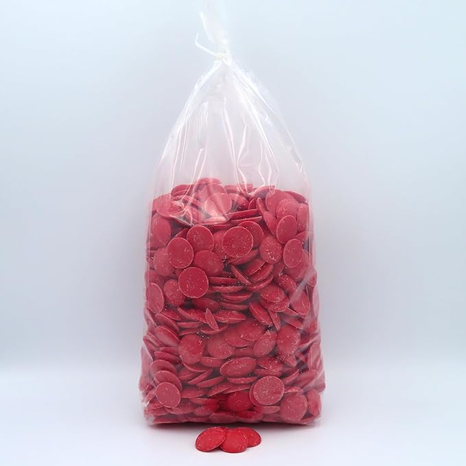 MERCKENS Coating Wafers, Red Melting Chocolate, 5 Pound Package