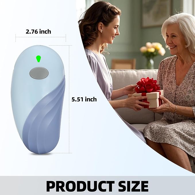 Rechargeable Auto Electric Can OpenerTouch Side Cut Opener Open Your Cans with A Simple Press of Button - Automatic,Smooth Edge,Food-Safe,for Kitchen for Seniors with Arthritis Small Size (Blue)