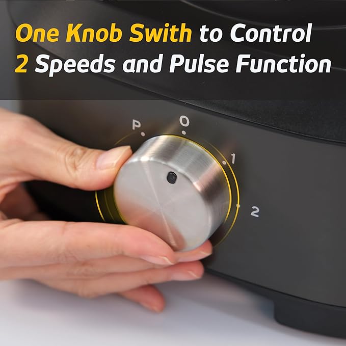 14-Cup French-Fry-Cutter Large Food-Processors - Large Feed Chute, Grey Color, Cheese Shredding, Meat Chopping, Shredding and Slicing, Mixing and Doughing, for Home Use