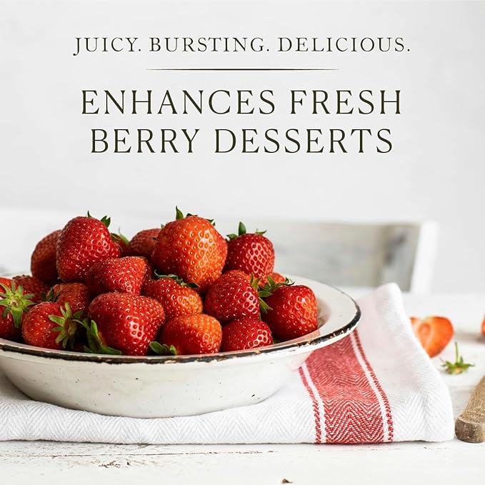 Cook's, Natural Strawberry Extract, for Baking, Tarts, Pies, Candies, Syrup, 128 Ounces (1 Gallon)