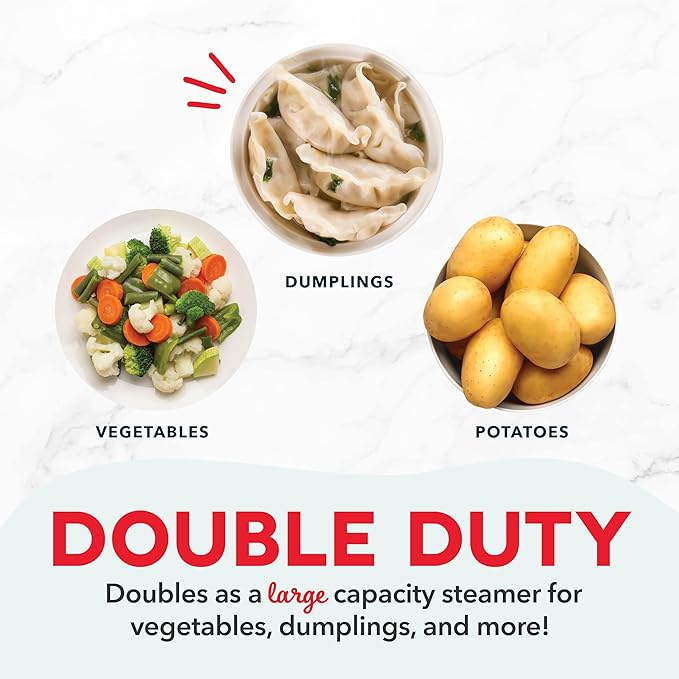 DASH Deluxe Rapid Egg Cooker for Hard Boiled, Poached, Scrambled Eggs, Omelets, Steamed Vegetables, Dumplings & More, 12 capacity, with Auto Shut Off Feature - White