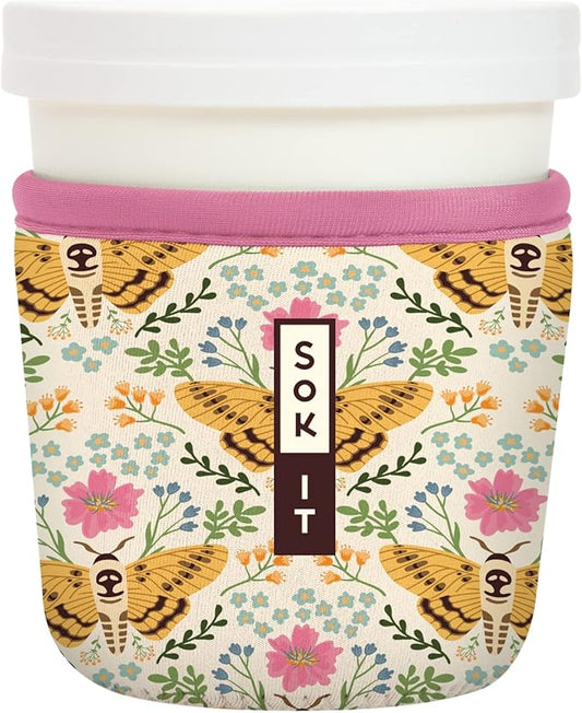 Sok It IceCreamSok Insulated Neoprene Cover (Metamorphosis, Tapered Ice Cream Pints)