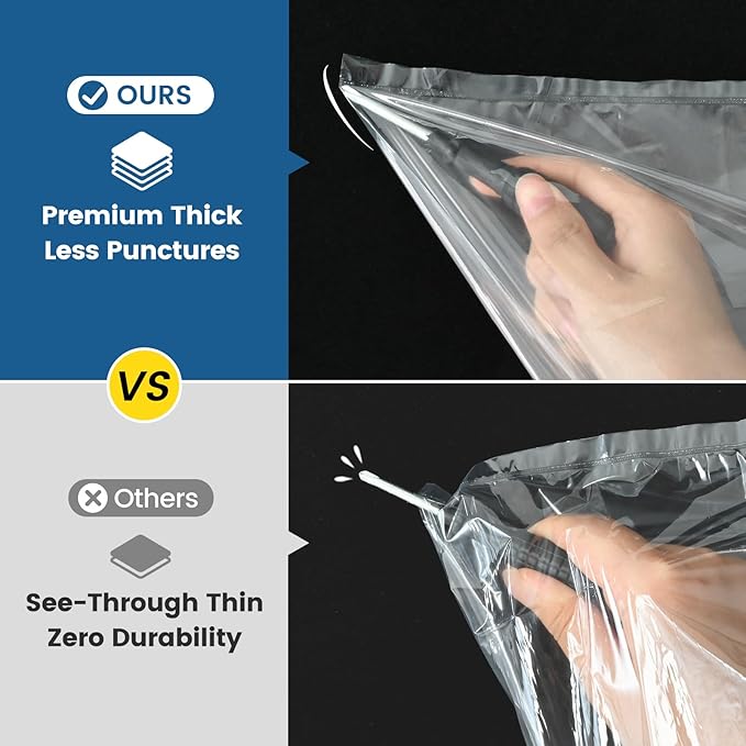 KOOC Slow Cooker Liners 14"x22" 10 Count Extra Large Size Disposable Pot Liners Christmas Cooking Bags Fit 6 qt to 10 qt Pot BPA Free Fresh Locking Seal Design