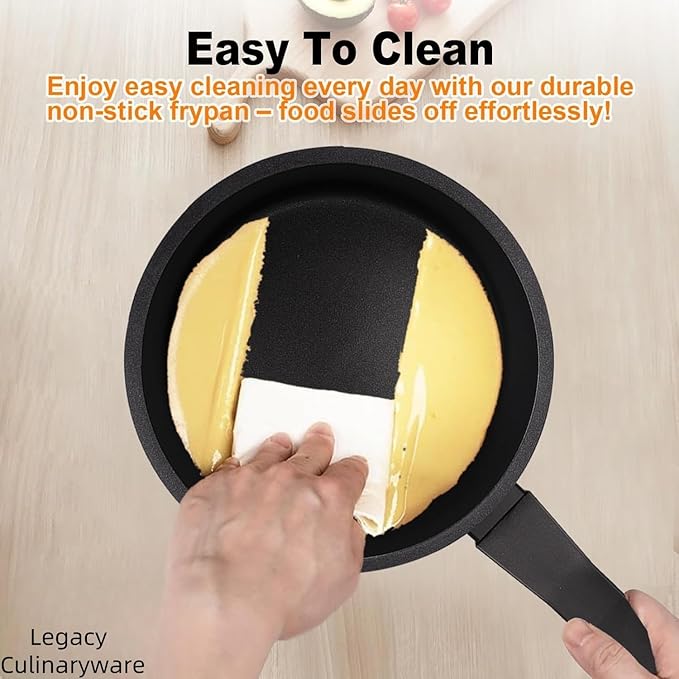 Nonstick Sauce Pan with Lid,2QT small pot, PFOA Free,Kitchen Pots Induction Pot,Blue