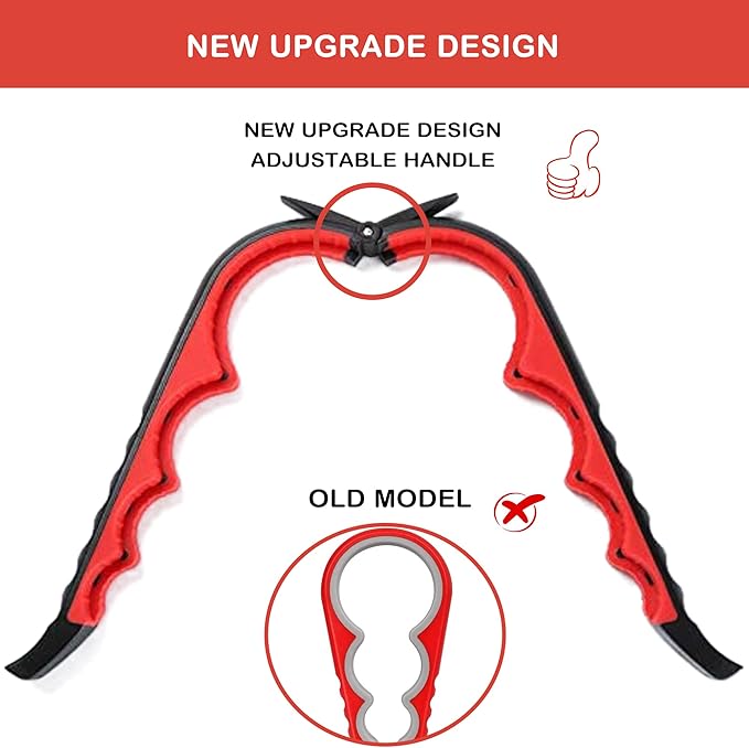 Jar Opener for Weak Hands, Seniors with Arthritis, 5 in 1 Multi Function Bottle Opener Lid Opener For Arthritic Hands with Non Slip Rubber Jar opener Gripper Pad