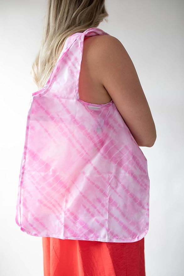 Reusable Grocery Bag - Stylish Shopping Bag for Groceries - Foldable Tote Bag - Medium Size