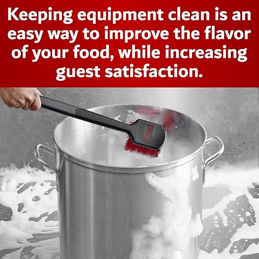 20" Deep Fryer Cleaning Brush by FryOilSaver Co., Up to 425F High Heat Resistant Pot Cleaning Brush for Kitchen Deep Fryers, Griddle, Grills, Ovens & Waffle Maker for Food Service & Restaurant - 90049