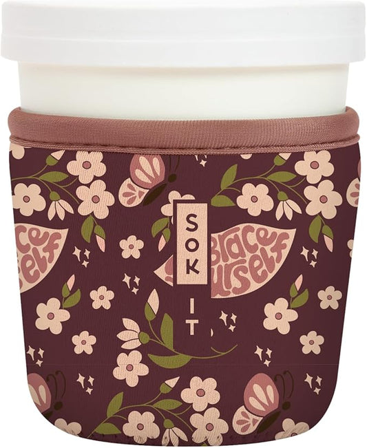 Sok It IceCreamSok Insulated Neoprene Cover (Self Love, Tapered Ice Cream Pints)