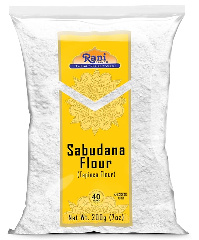Rani Sabudana Flour (Tapioca/Sago Flour) 7oz (200g) ~ All Natural | Vegan | Gluten Friendly | NON-GMO | Kosher | Indian Origin