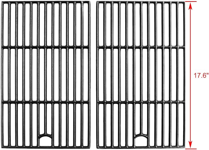 DGB390SNP-D Grill Grates Parts for Dyna Glo Grill Replacement Parts DGB390SNP DGB390BNP-D Cooking Grates Dyna Glo 3 Burner Gas Grill Parts 104-13002 Grill Grates DGB390CNP Cast Iron Grid Grate 17.6 in