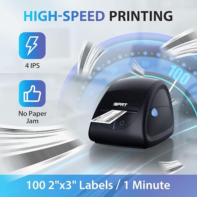 iDPRT Label Printer - SP310 Thermal Label Maker with Auto Label Detection, 1"-3.15" Print Width for Home, Office&Small Business, Suitable for Barcode, Address, Filling and Storing, Support Windows&Mac