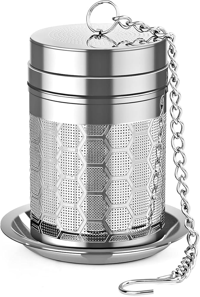 Tea Infusers for Loose Tea (1 Pack), 18/8 Stainless Steel Tea Strainer, Extra Fine Mesh Tea Diffuser for Brewing Tea, Spices & Seasoning