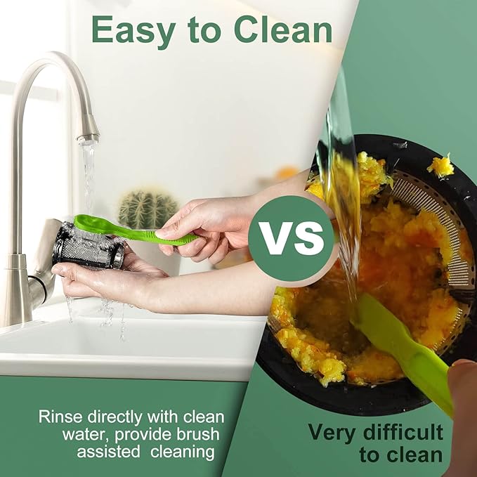 Juicer Machine, Aobosi Slow Masticating Juicers, Cold Press Juicer Machines with Reverse Function, Quiet Motor, High Juice Yield with Juice Jug & Brush for Cleaning (Gray)