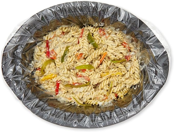Okuna Outpost Slow Cooker Liners, Clear Plastic Cooking Bags for Oval or Round Pot, 3-8 QT, Easy Clean Up, Regular Size, Disposable (13x21 In, 100 Pack)