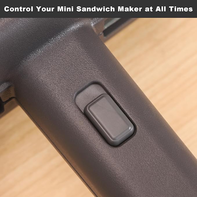 Mini Sandwich Maker with Removable Plates: Portable Grilled Cheese Maker, Electric Breakfast Sandwichera with Non-Stick Plates, Hot Sandwich Maker Press for Cooking Breakfast, Grilled Cheese