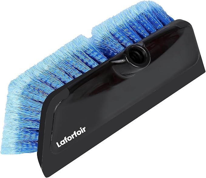 2-in-1 Water-accessible Soft-Bristle Brush | Lightweight Extension Pole Handle | Soft Bristles wash Car, RV, Boat, Solar Panel, Deck | Shower Brush for Cleaning | Floor Brush(Brush only, no Pole)