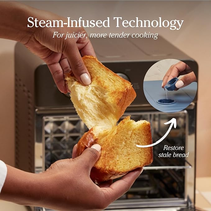 Our Place Large Wonder Oven | 6-In-1 Toxin-Free Air Fryer & Toaster with Steam Infusion | Family-Sized 32QT, 1700W Countertop Design | Includes Bake Tray, Fryer Basket, Large Racks | Steam
