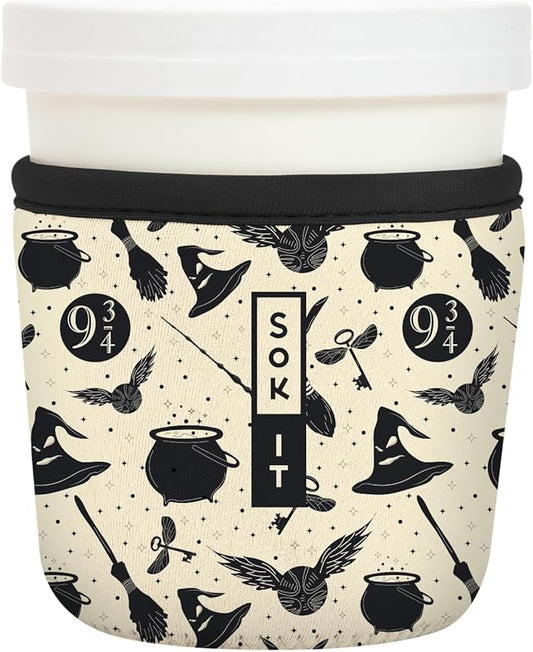 Sok It IceCreamSok Insulated Neoprene Cover (Wizard's Walk, Tapered Ice Cream Pints)