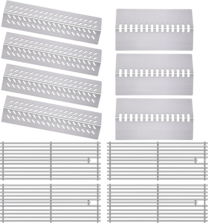 16GA Grill Heat Plates 9MM 16517 Grill Grates for 16631 16520 Bull Grill Replacement Parts, BBQ Bull Angus 4 Burner 47628 47629, Bull Outlaw 26038 26039, Steer Premium 69008, Lonestar 87049