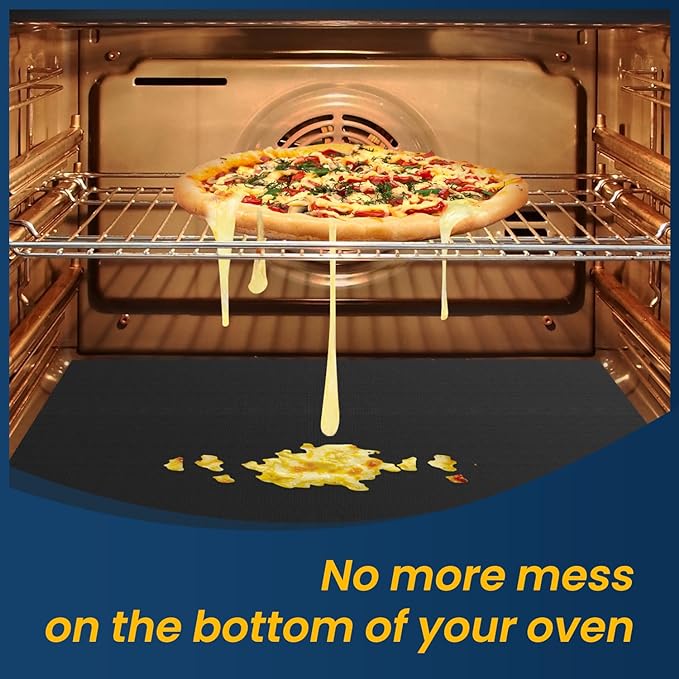 Oven Liners for Bottom of Oven - Large Heavy Duty Oven Protector Mat, Non-Stick Oven Electric Gas Liner Floor Protector Liner, Reusable Heat Resistant Stovetop Air Fryer Grill Baking Mat