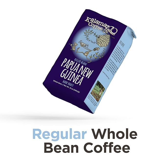 KALAMAZOO COFFEE COMPANY Whole Bean Coffee Variety Pack - Hazelnut, Backpackers Blend, & Papua New Guinea | 12oz Bag (3 Pack)
