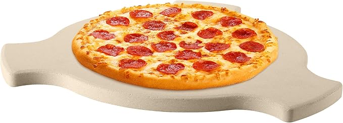 Unicook 17 Inch Smoking Stone for Akorn Kamado Grill, Cordierite Heat Deflector Pizza Stone for Charcoal Smoker, Thermal Shock Resistant Heat Diffuser Plate, Compare to Char-Griller 6201