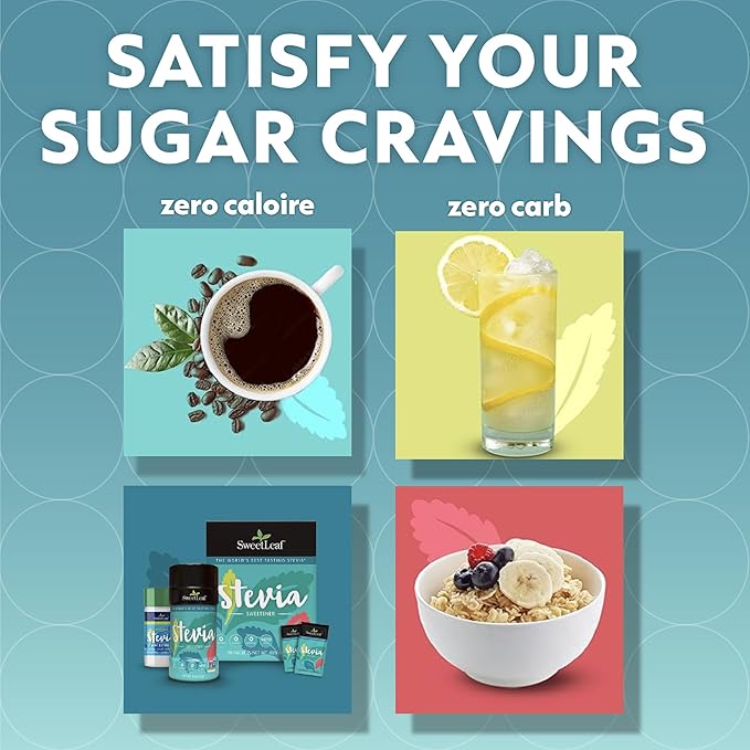 SweetLeaf Stevia Powder Shaker Jar - Zero Calorie Sweetener with Stevia Leaf Extract, No Artificial Sweetener Additives, Sugar Free, Keto Friendly, Non GMO, Gluten Free - 4 Oz (Pack of 1)