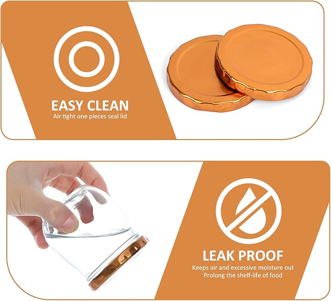 VERONES 40 PACK 6oz Mason Jars Canning Jelly Jars with Lids, Ideal for Jam, Honey, Wedding, Shower Favors, DIY Spice Jars