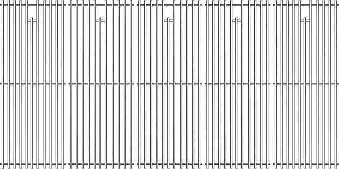 9MM 16517 Grill Grates Replacement for Bull Grill Replacement Parts, BBQ Bull Brahma 5 Burner 57568, 57569, 57568CE, 19” Lion Premium 40” 4 Burner L90000, 90000, 65073 Stainless Steel Grids