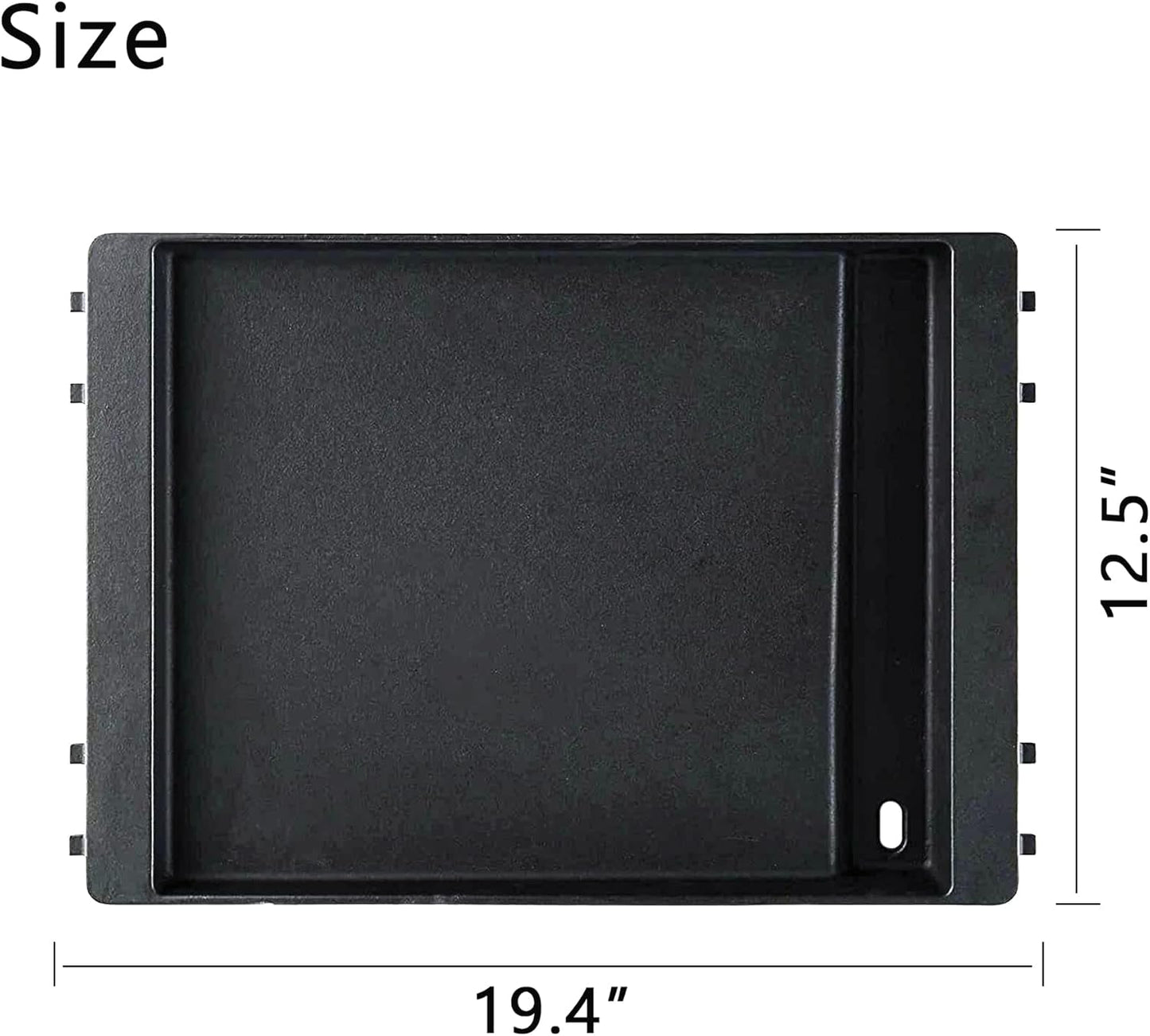 Grill Griddle 7566 Griddle Replacement Parts Cast Iron Griddle for Weber Genesis, Griddle for Weber Genesis Grill 300 Series Genesis E-310 E-320 E-330 S-310 S-320 S-330 EP-310 EP-320 EP-330 CEP-310