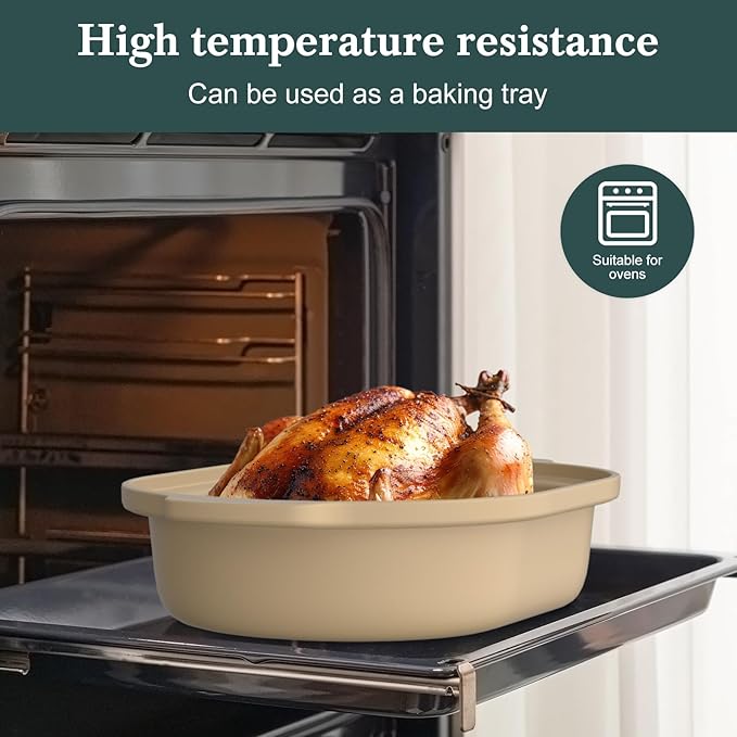 MAGNIFIQUE 4 Quart Claypot Multi-Cooker, with 8-in-1 Casserole Programmable Slow Cooker, Dutch Oven, Pasta, Nonstick Oven Safe Pot to 450°F, Brown