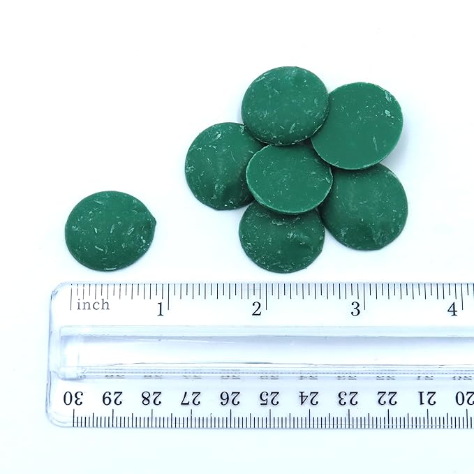 MERCKENS Coating Wafers, Dark Green Melting Chocolate, 1 Pound Package