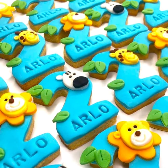 Number Cookie Cutters Shapes 9pcs, Sturdy Basic Biscuit Cutters Set with Dough Cutter, Metal Birthday Cookie Cutters for Holiday Baking Decorating