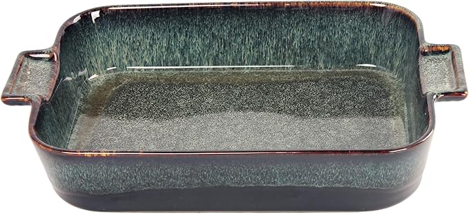 Ceramic Casserole Baking Dish 2.5 Quarts, for Baking Dish Lasagna Pans, Oven Safe Durable Bakeware for Kitchen Home Decor, Banquet and Dinner, Rectangular 1 pcs 12 x 8.5 Inch