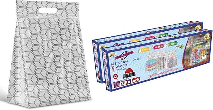 Extra Large Food Storage Ziplock Bags, Snack Bag– Durable Slider Storage Bags- (XL 13" x 16") Inches- 40 Count, Non-BPA Plastic– Versatile- Easy to Fill- Stand Up Design