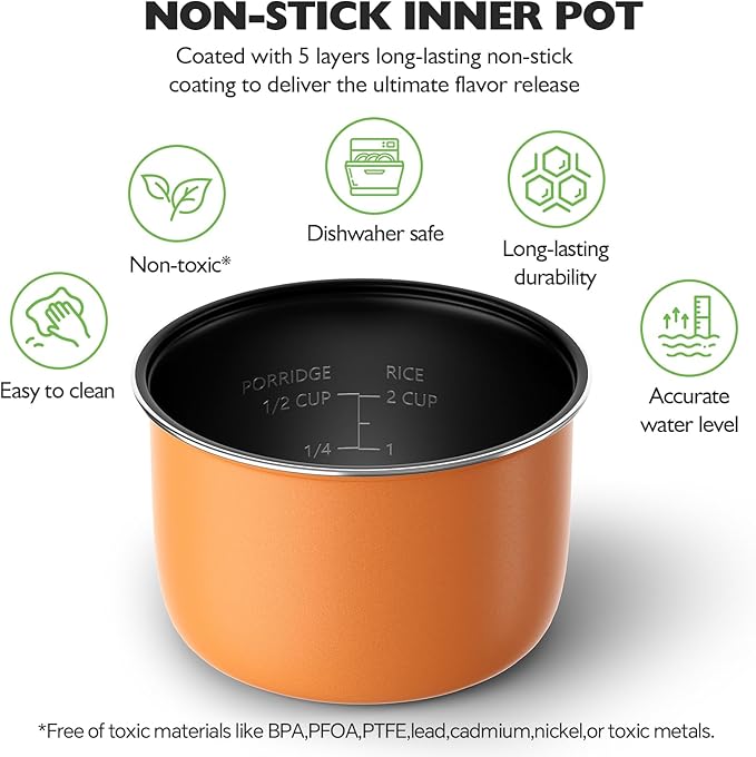 TLOG Mini Rice Cooker 2-Cup Uncooked(4-Cup cooked), Healthy Non-stick Coating 1.2L Small Rice Maker for 1-3 People, Portable Travel Fast Cooker with Steam Tray, Rice Maker for Grains, White Rice, Oatmeal, Veggies