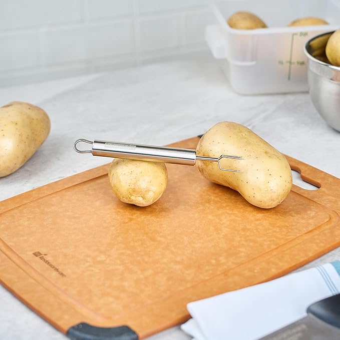 Restaurantware-German Standard 6.1 Inch Granny Forks, 24 Prong Potato Forks - Ergonomic Handle, Dishwashable, Stainless Steel Carving Fork, Heavy-Duty, For Kitchen Roast