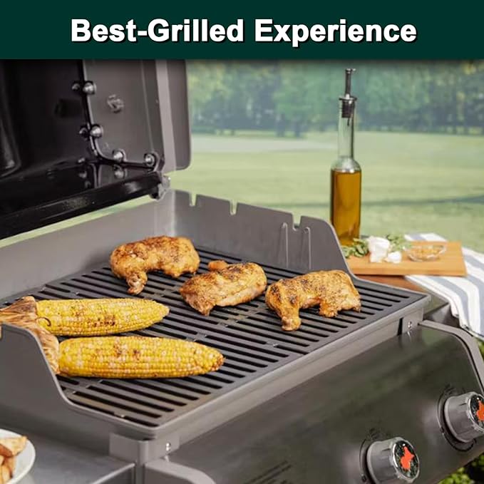 7638 Spirit Grill Replacement Parts for Weber Grill Grates Spirit 300 Series E310 E-315 S-315 E-330 E330 E315 S315 Spirit II E-310 2 E-310 Gas Grill Parts Genesis Silver B 1000 Cooking Grates 2 Pcs