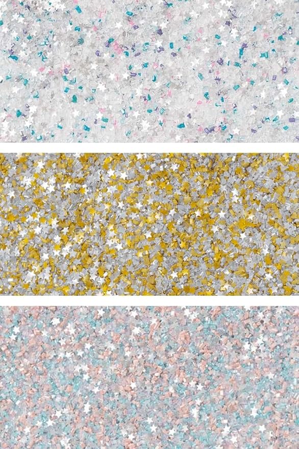 Fancy Sprinkles MVP Fancy Sugar Set (Unicorn Breath, Opal Rain and Filthy Rich 4 OZ)