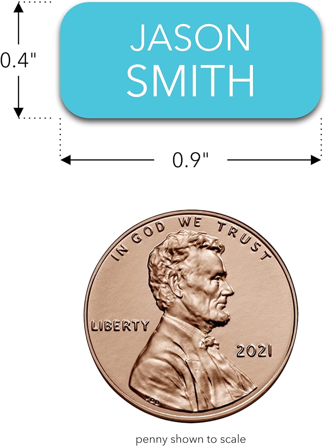 Personalized Labels (100 Count) (0.9" 0.4") Small Custom Name Stickers - Waterproof for Kids, Toddlers and Parents