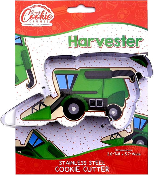 Farm Combine Harvester Cookie Cutter, Premium Food-Grade Stainless Steel, Dishwasher Safe
