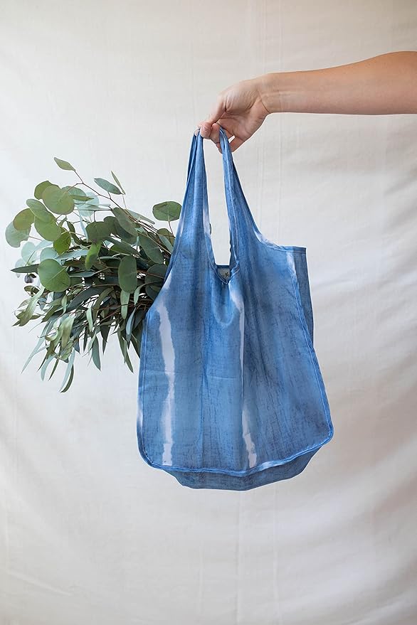 Reusable Grocery Bag - Stylish Shopping Bag for Groceries - Foldable Tote Bag - Medium Size