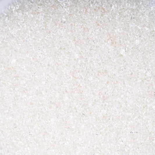 Kasvan White Sanding Sugar Sprinkles - Edible Sugar Crystals, Baking Cake Decorations, Ice Cream Toppings cupcake Decorating, Wedding Party Chirstmas Supplies, 85g/3.2oz (White)