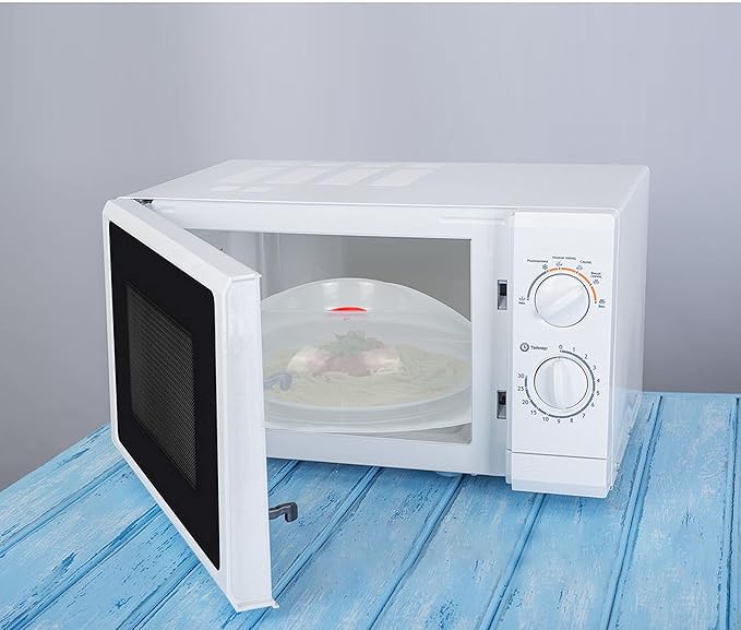 Microwave Cover for Food, Large Microwave Plate Cover Guard Lid with Steam Vents Keeps Microwave Oven Clean, 11.5 Inch BPA Free & Dishwasher Safe-2PCS red