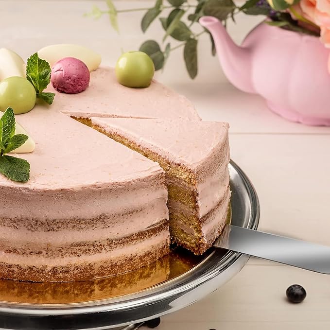 Icing Spatula | Professional Cake Angled Offset Spatula with 4.5" Stainless Steel Blade | Thickened Frosting Knife with Durable Wooden Handle for Cake Decorating, Pastry & Baking [2PK]