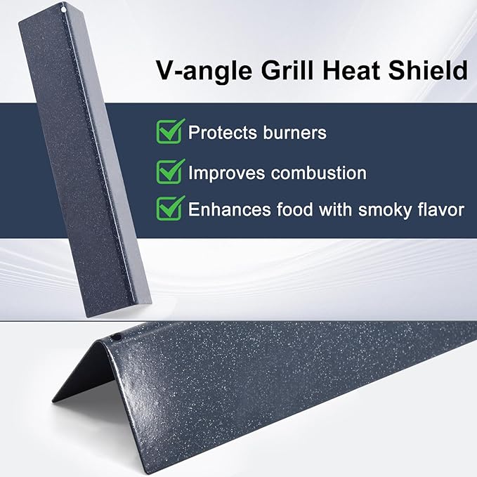 Criditpid Grill Replacement Parts for Weber Spirit I/II 200 with Front Control, 7635 Flavorizer Bars, 69785 Grill Burner Tubes & 7637 Grid Grates Kit for Weber Spirit E210, E220, S210, S220 Grills.