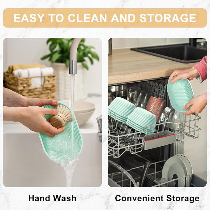 Silicone Banneton, Sourdough Bread Baskets (Set of 5, 6.5 Inch), Mini Oval Proofing Bowls, Bread Making Baking Supplies, Banneton proofing basket for Sourdough Baking